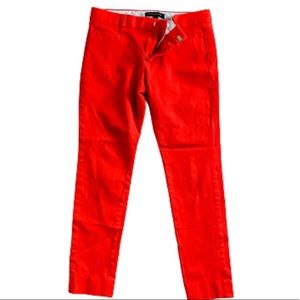 Bright Red Banama Republic size 0 Sloan Pants